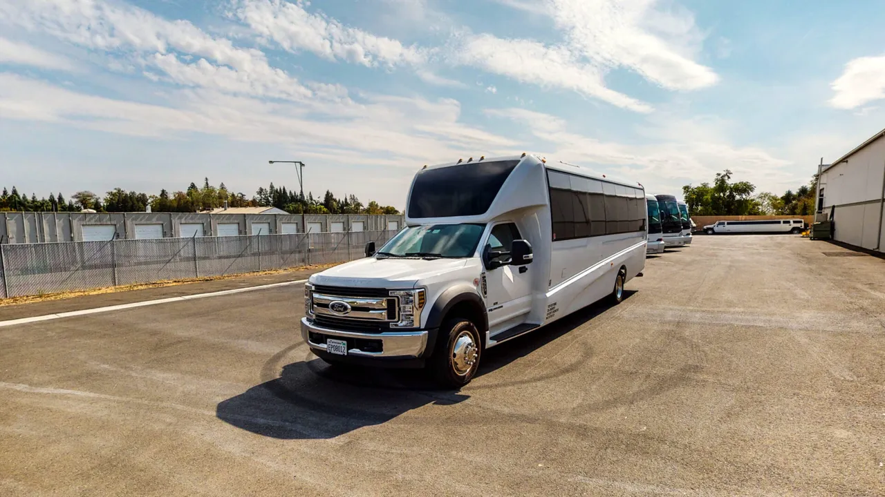 2019 Ford F550 Executive Bus (white) – yours to rent