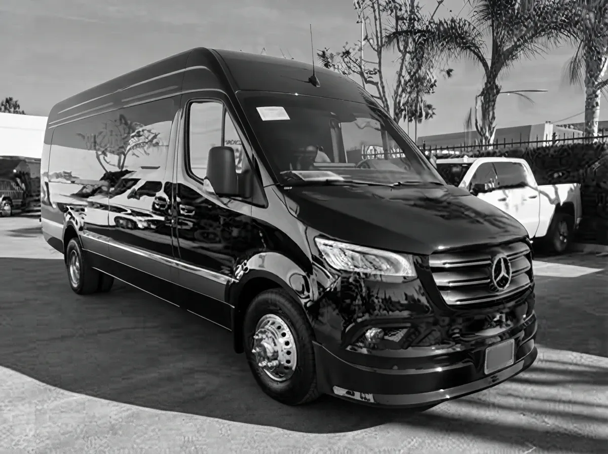 2025 Mercedes-Benz Sprinter 13 Passenger Luxury Coach (black) – yours to rent