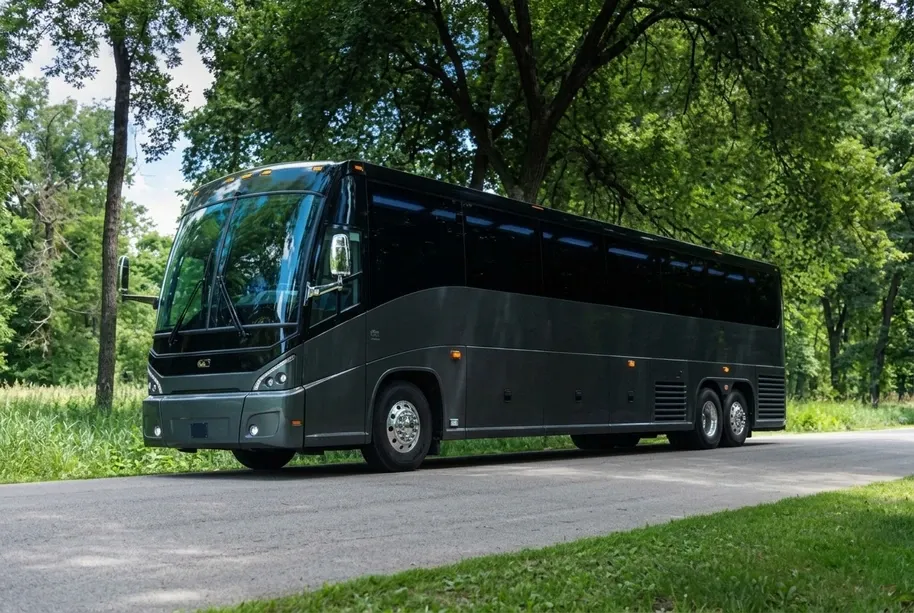 55 Passenger Motorcoach (gray) – yours to rent