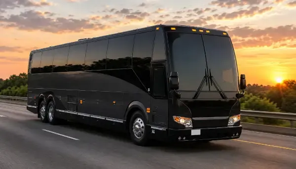 55 Passenger Motor Coach (black) – yours to rent