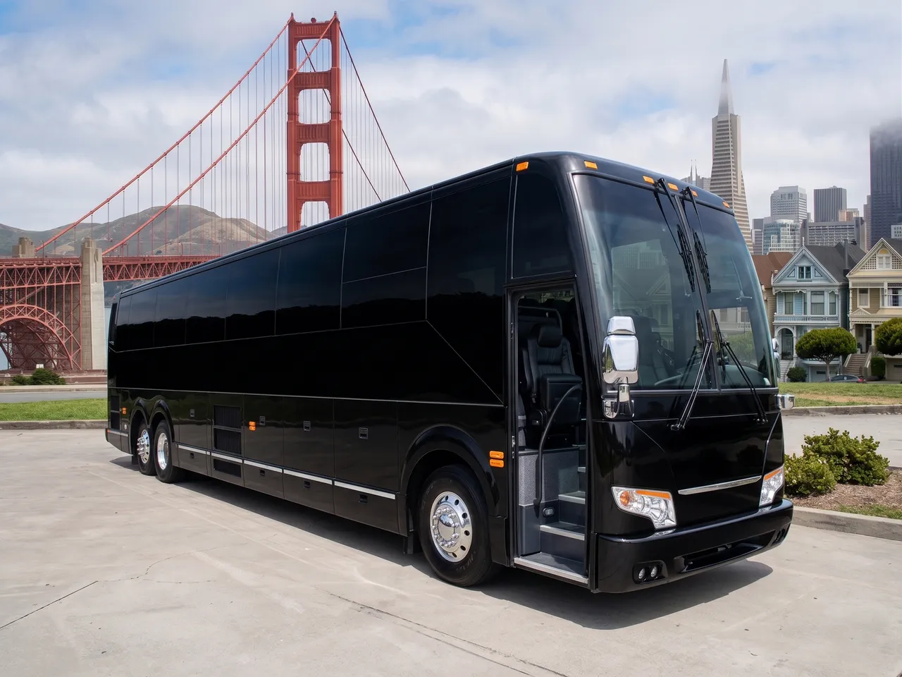 56 Passenger Motor Coach for charter bus rental