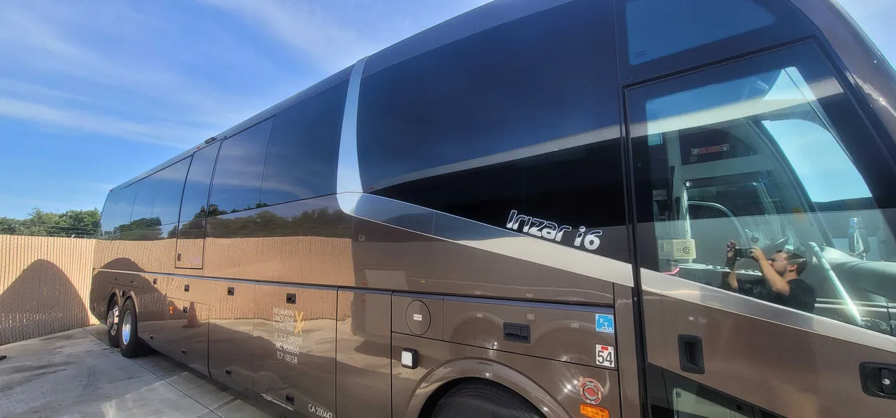 Brown Irizar Motorcoach, photo 2 for charter bus rental in Alpine County, CA