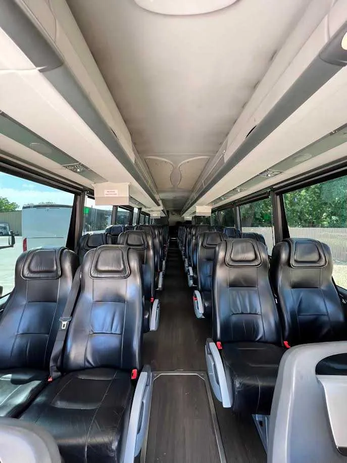 White MCI Motorcoach, photo 2 for charter bus rental in Hornbrook, CA