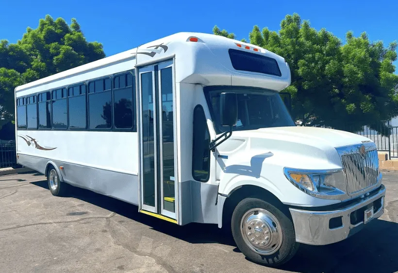 28 Passenger Mini Coach (white) – yours to rent