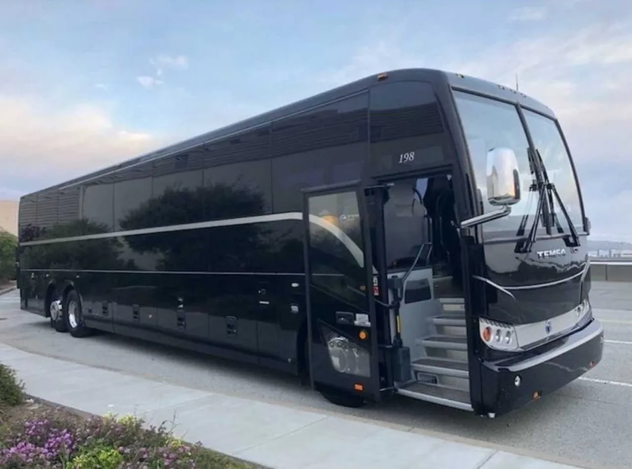 56 Passenger Motorcoach (black) – yours to rent